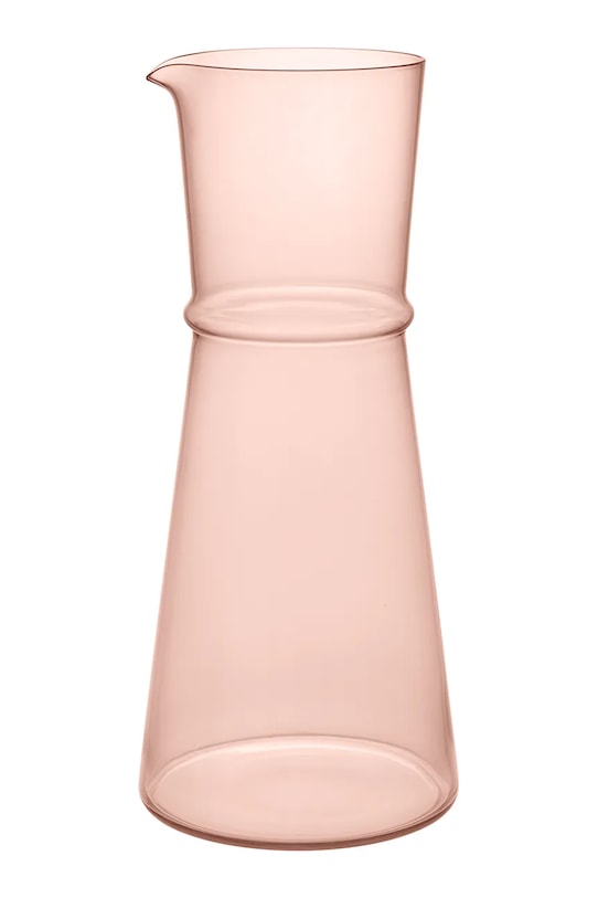 Ferm Living karafka ze szkła barwionego 25 x 11 cm różowy 1104272740