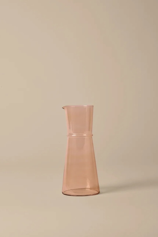 Ferm Living karafka ze szkła barwionego 25 x 11 cm 1104272740 różowy AA00