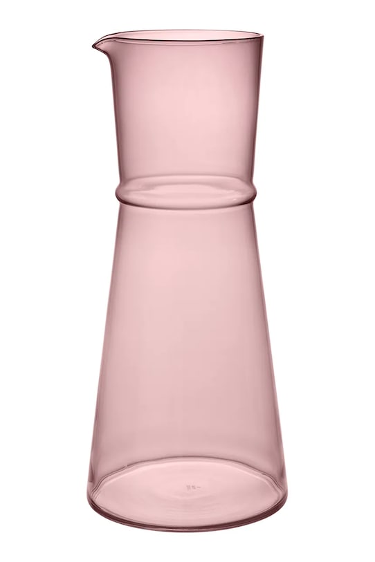 Ferm Living karafka ze szkła barwionego 25 x 11 cm różowy 1104272742