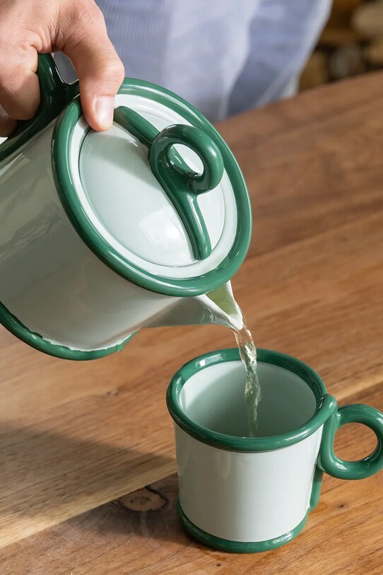 &k amsterdam teáskanna loop green 700 ml zöld 2844.06