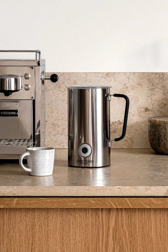 Sjostrand αφροποιητής για γάλα από ανοξείδωτο χάλυβα 20,5 x 12,5 x 15,5 cm F1.ST.EU.A γκρί