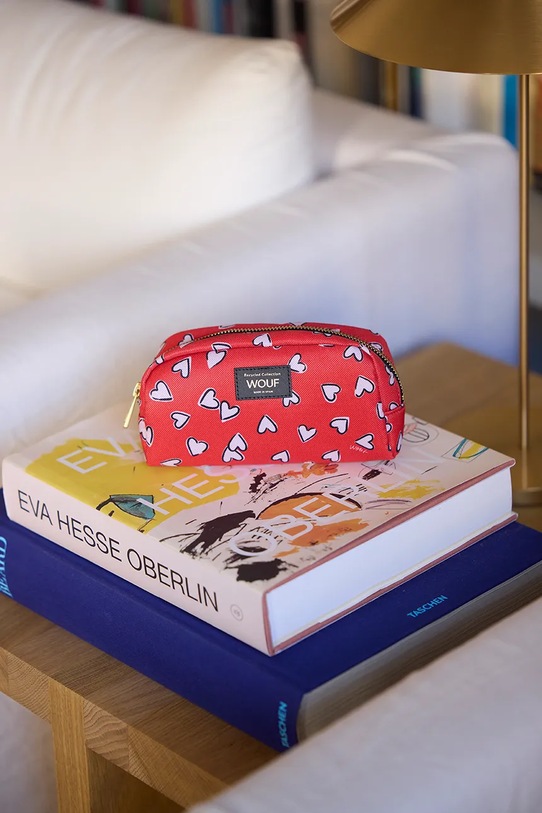 WOUF borsa da toilette Crush MB250006 rosso