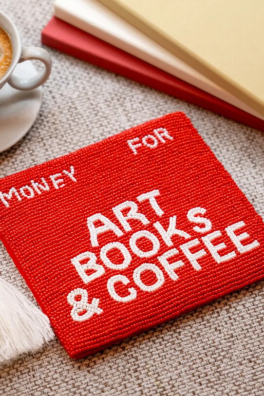 Home SPA Helio Ferretti kosmetyczka Art Books & Coffee 16 x 14 cm 122694 czerwony