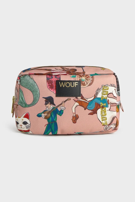 Cestovná kozmetická taštička WOUF Circus 20 x 13 x 9.5 cm ružová TT250009