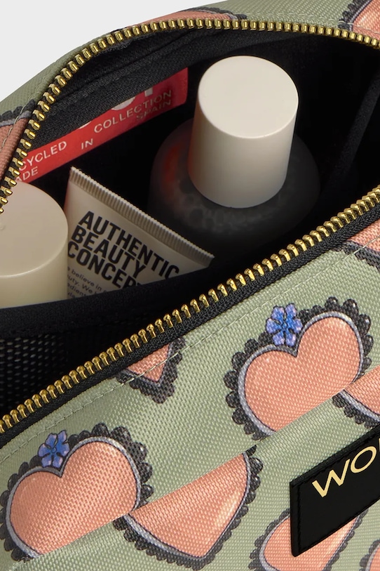 Cestovná kozmetická taštička WOUF Glow 20 x 13 x 9.5 cm zelená TT250010