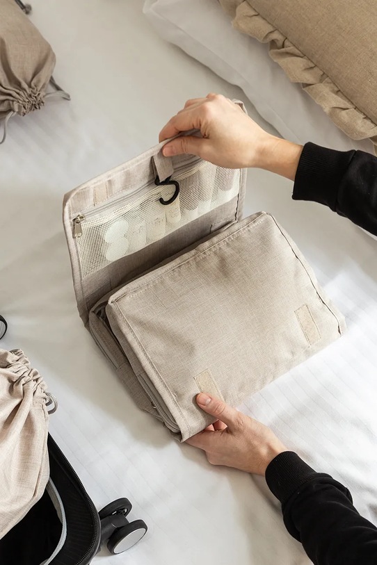 Akcesoria Bigso Box of Sweden kosmetyczka podróżna Travel 26 x H8 cm 6946S0201.99 beżowy