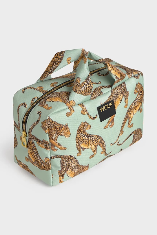 Cestovná kozmetická taštička WOUF Emerald Leopard 29 x 13 x 18 cm TL260002 viacfarebná AA00