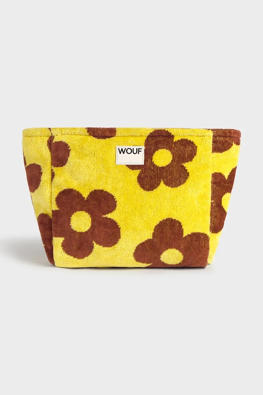 Bavlnená kozmetická taška WOUF Phi Phi 30 x 10 x 22 cm žltá TT260017