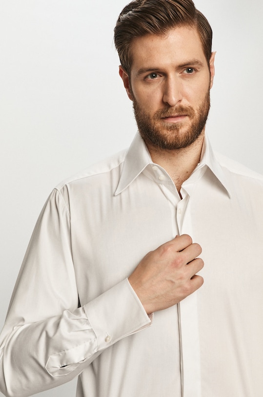 Karl Lagerfeld Koszula bawełniana 500699.605008 bawełna biały 500699.605008