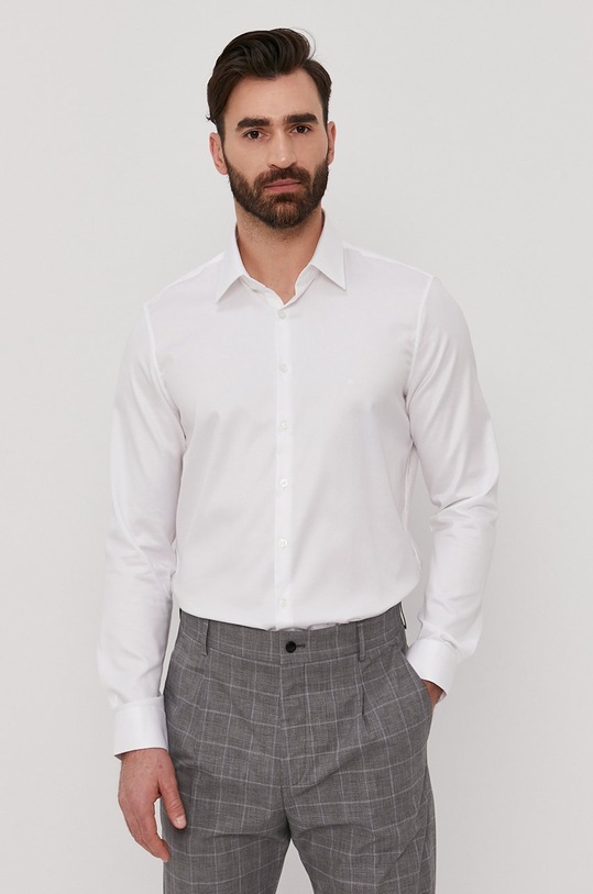 Calvin Klein Koszula bawełniana K10K103027.NOS biały