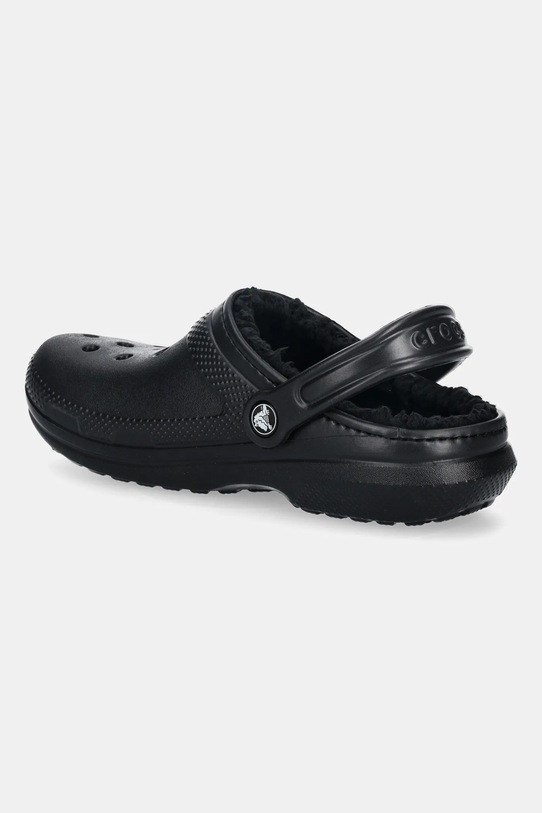 Obutev Crocs natikači Classic Lined Clog 203591.CLASSIC.LINED.BL črna