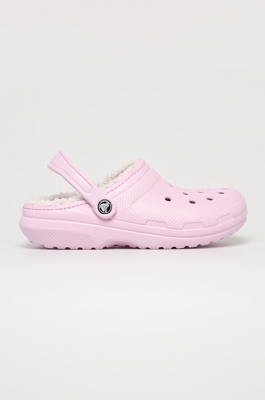 Crocs papuci sintetic roz 203591.CLASSIC.LINED.BL