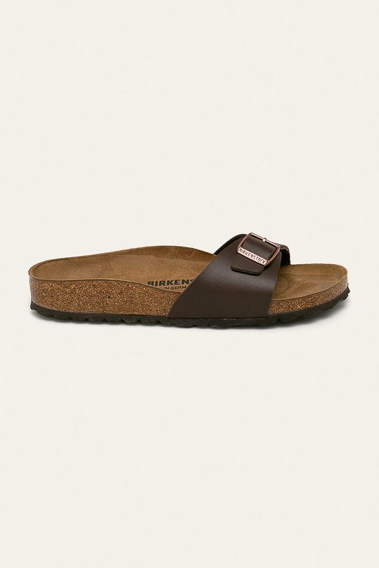 Šľapky Birkenstock Madrid imitácia kože hnedá 40393.Madrid