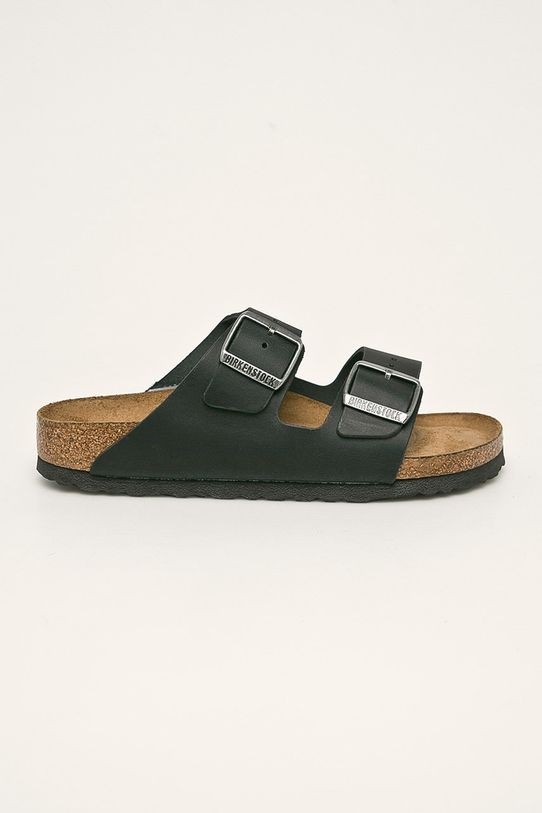 Kožené šľapky Birkenstock Arizona SFB usňová koža čierna 752483