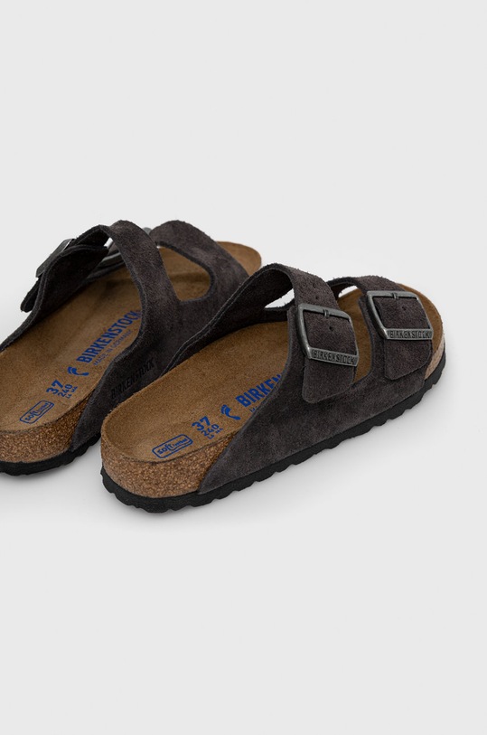 Boty Kožené pantofle Birkenstock Arizona SFB 552323.GRAY šedá