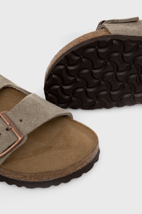 Semišové šľapky Birkenstock Arizona BS hnedá 51463