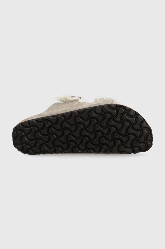 Παντόφλες σουέτ Birkenstock Arizona Shearling γκρί 1017403.STN