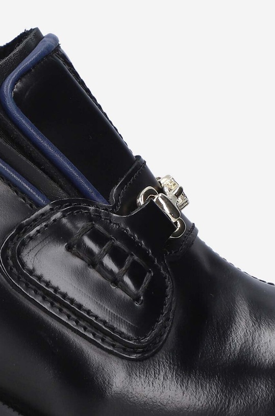 Filling Pieces klapki skórzane Gali Mule 56133211861 czarny AA00