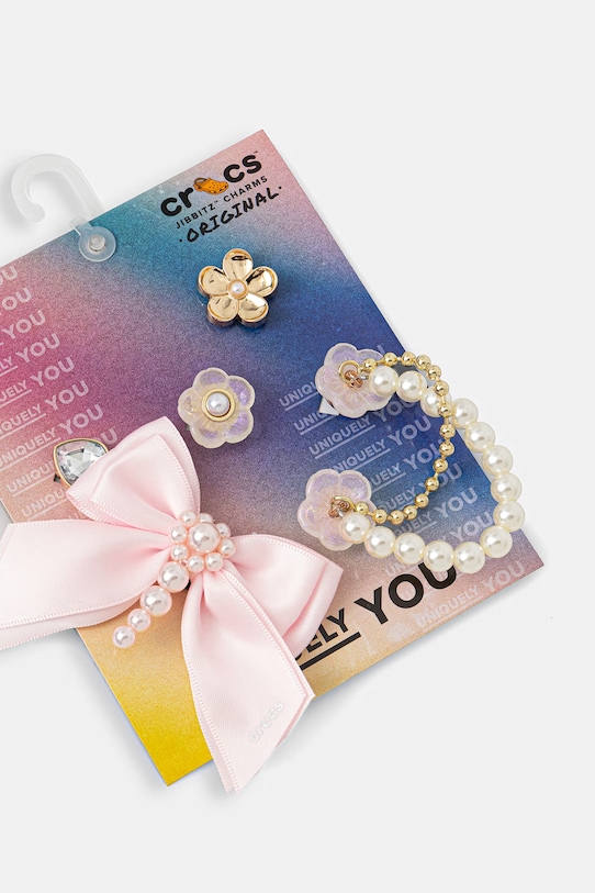 Crocs przypinki do butów Gorgeous Pearls 5-pack 10018201.Gorgeous.Pearl różowy AA00