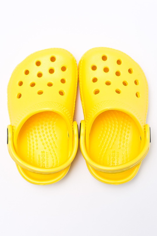 Crocs - Klapki dziecięce 204536.LEMON żółty AA00