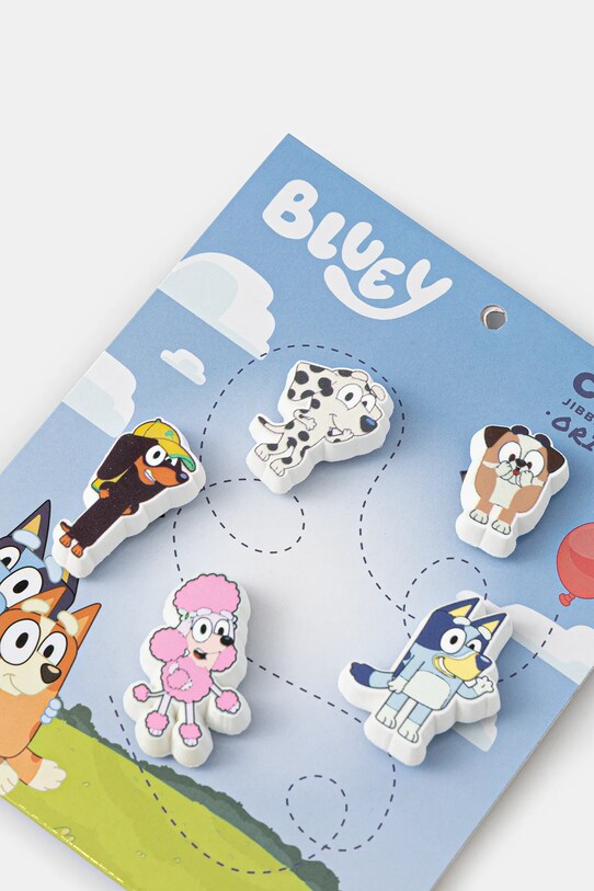 Crocs przypinki do obuwia dziecięce Bluey 5Pck 5-pack 10014369.Bluey.5Pck biały AA00