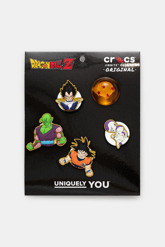 Дитячі значки для взуття Crocs Dragon Ball Z 5 Pack 5-pack Казкові герої чорний 10014531.Dragon.Ball