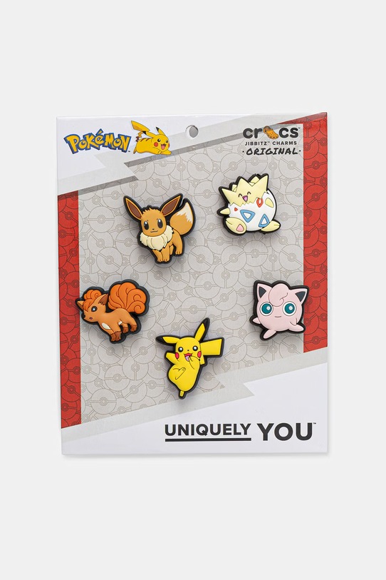 Crocs dziecięce przypinki do obuwia Pokemon Character 5 Pck żółty 10015225.Pokemon.Charac
