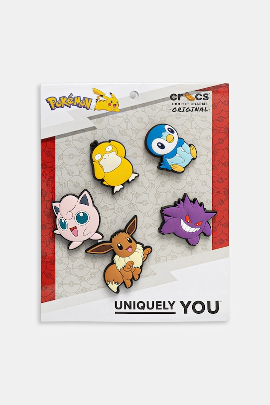 Crocs przypinki do obuwia Pokemon Assrtd 5 Pck 5-pack Postacie z bajek multicolor 10015746.Pokemon.Assrtd
