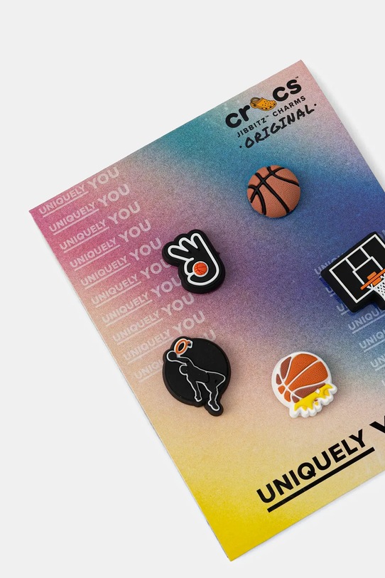 Crocs przypinki do obuwia dziecięce Basketball Team 5 Pack 5-pack 10015037.Basketball.Tea czarny AA00
