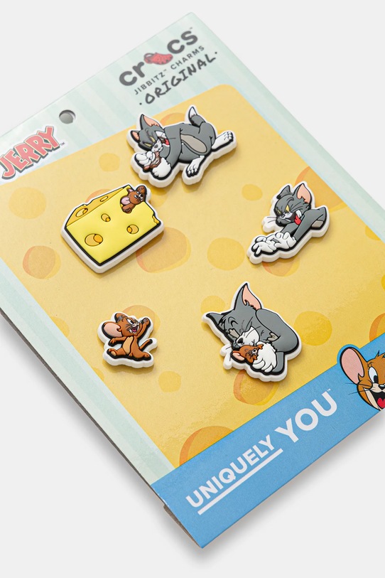 Crocs przypinki do obuwia dziecięce Tom and Jerry 5Pck 5-pack 10015277.Tom.and.Jerry. szary AA00