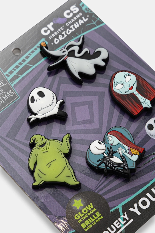 Crocs przypinki do obuwia dziecięce Nightmare Before Xmas 5Pck 5-pack 10015773.Nightmare.Befo zielony AA00