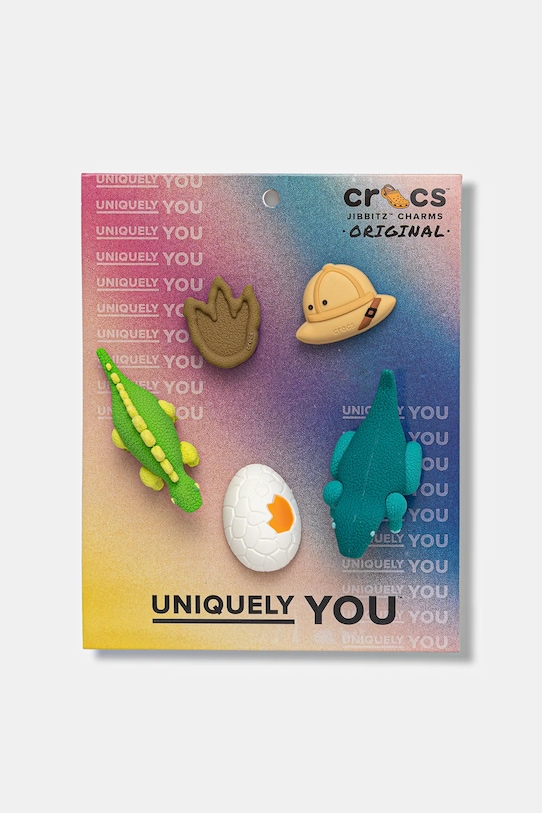 Crocs przypinki do obuwia dziecięce 3D Dinosaur Adventure 5 Pack 5-pack multicolor 10016193.3D.Dinosaur.Ad