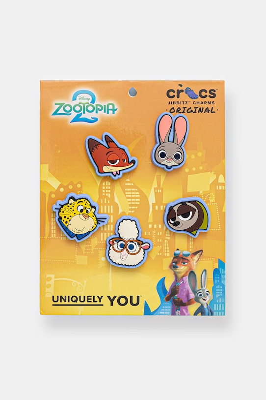 Detské odznaky na topánky Crocs Zootopia 5Pck 5-pak Rozprávkové postavičky viacfarebná 10017037.Zootopia.5Pck