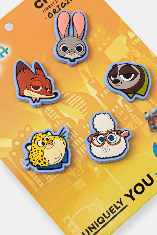 Detské odznaky na topánky Crocs Zootopia 5Pck 5-pak 10017037.Zootopia.5Pck viacfarebná AA00