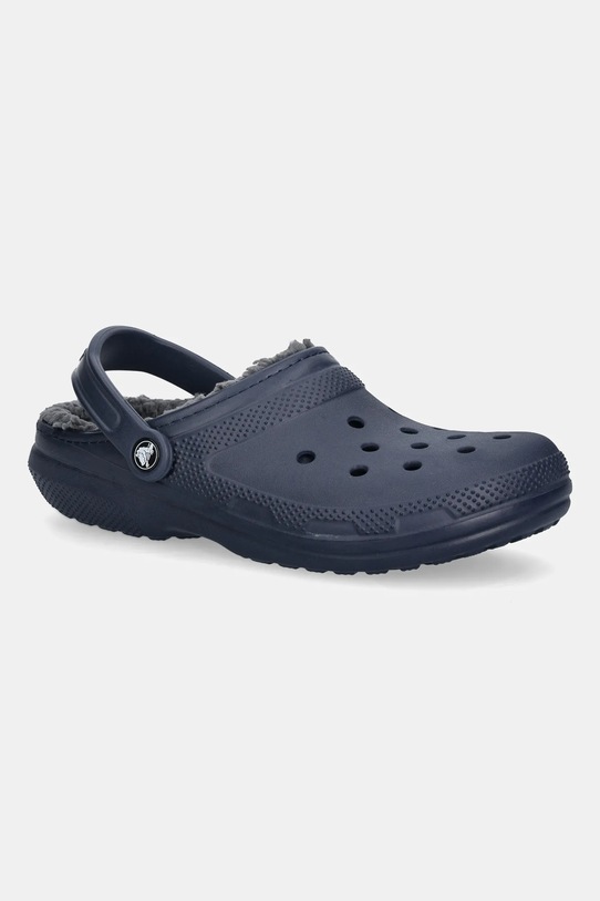 Bavlněné tričko Crocs Classic Lined Clog námořnická modř 203591.CLASSIC.LINED