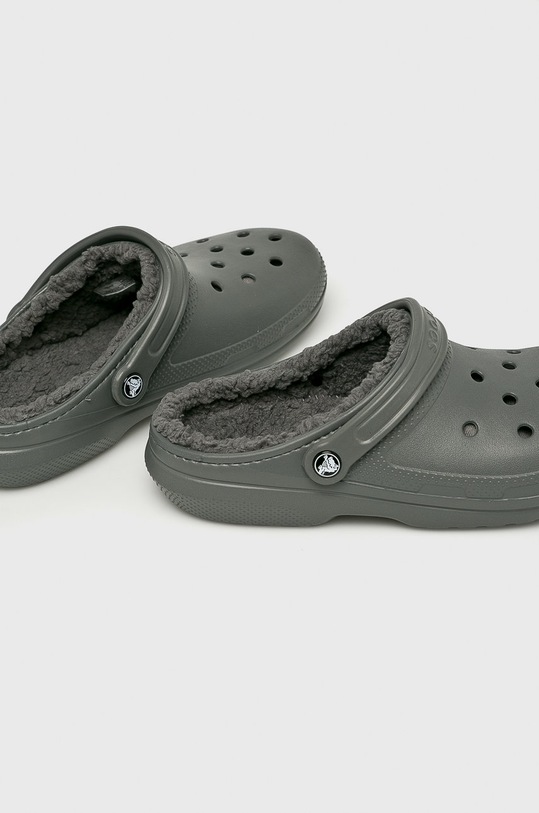 Crocs - Natikače Classic Lined Clog 203591.CLASSIC.LINED siva AW20