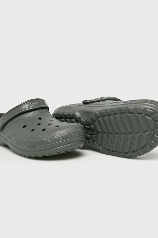 Crocs - Natikače Classic Lined Clog siva 203591.CLASSIC.LINED