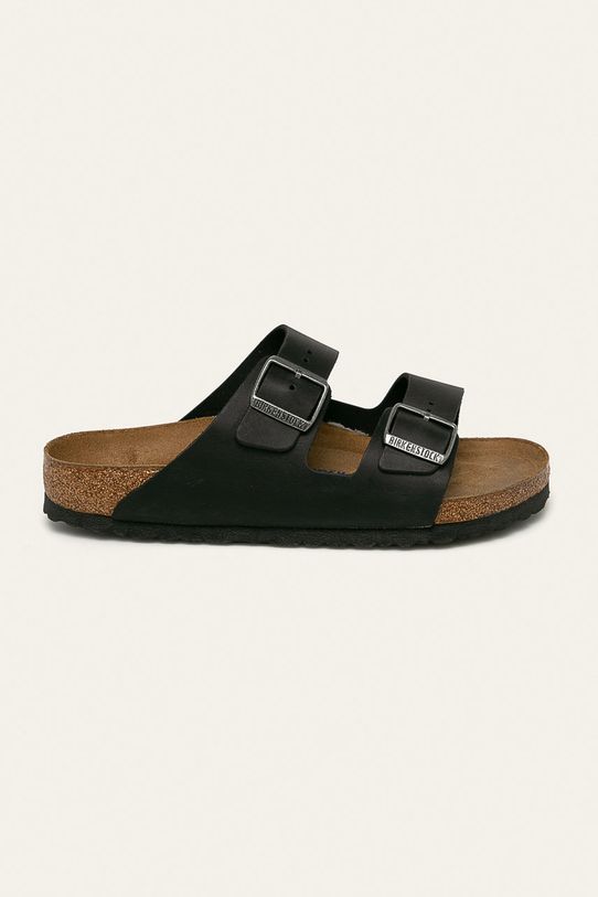 Δερμάτινες παντόφλες Birkenstock Arizona SFB μαύρο 752481