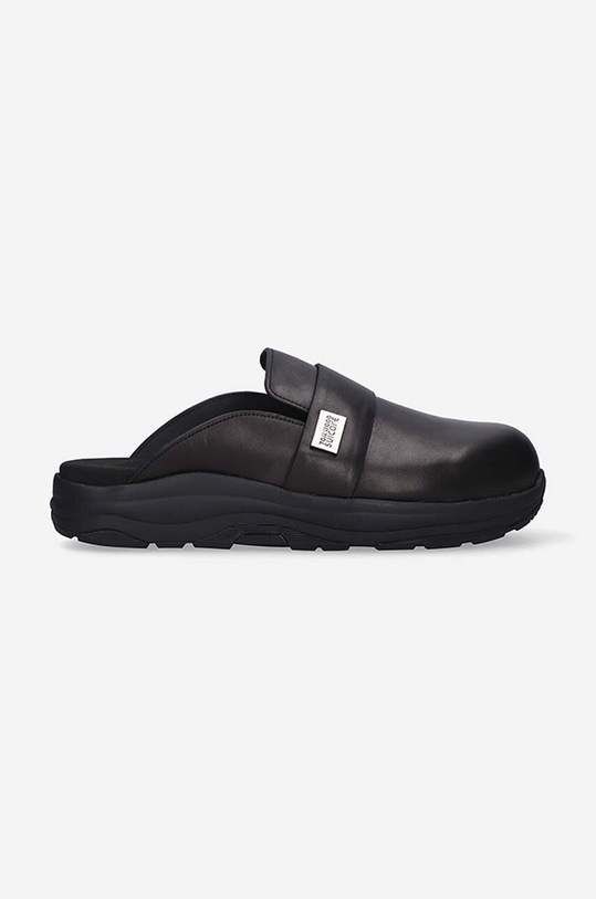 Suicoke klapki skórzane x Tom Wood czarny 316LTW.LTW