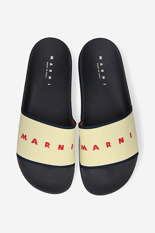 Marni klapki Sandal beżowy SAMR003202.P4547.ZO101