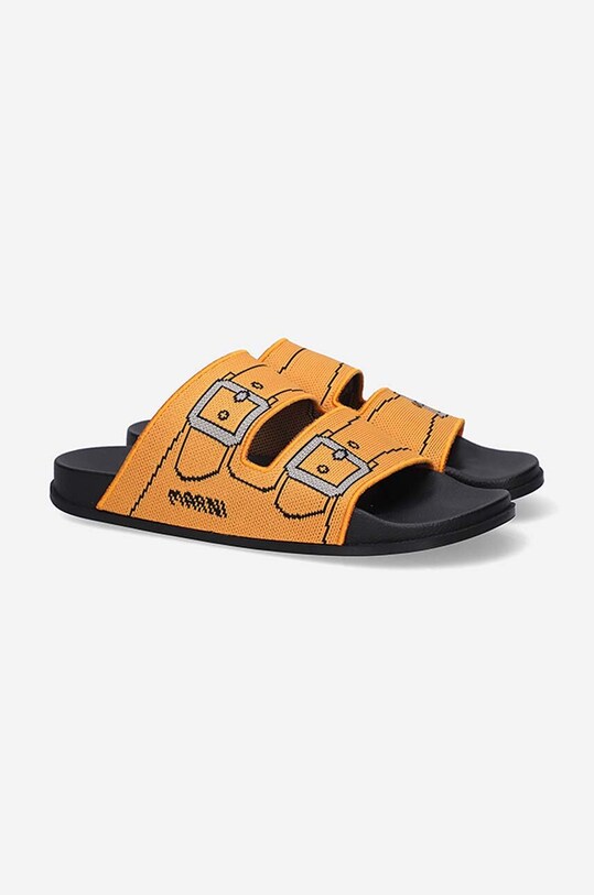 Marni papucs Sandal SAMR003802.P4547 narancssárga