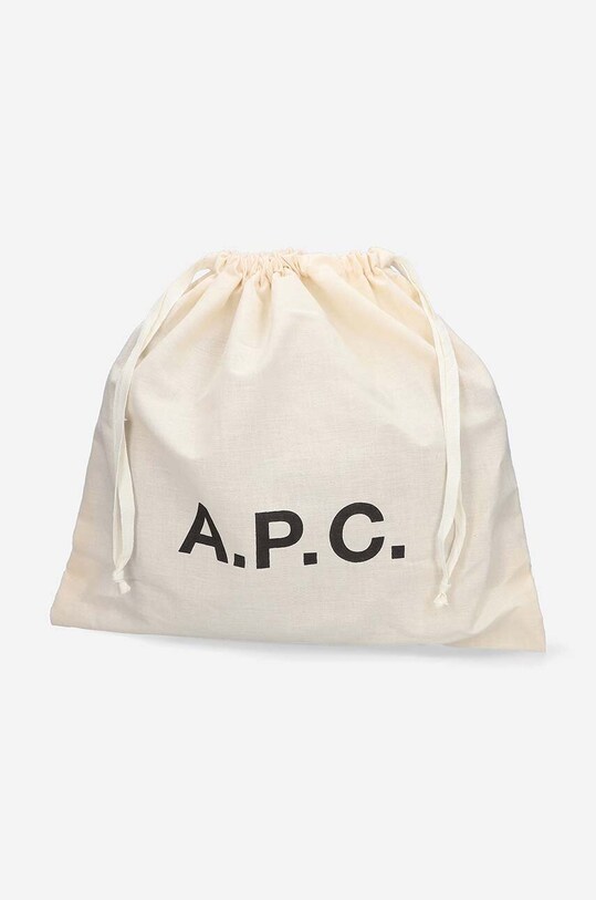 A.P.C. klapki skórzane czarny PXAWV.H51068