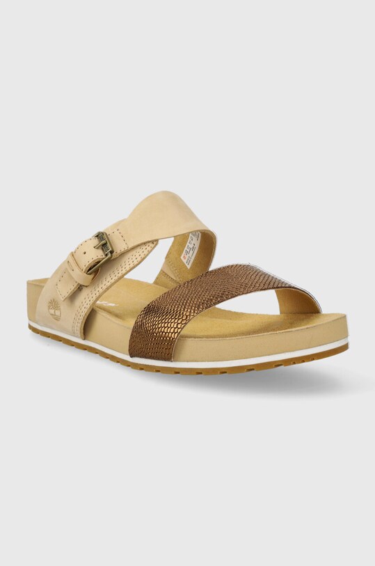 Δερμάτινες παντόφλες Timberland Malibu Waves 2 A2PQM μπεζ AA00