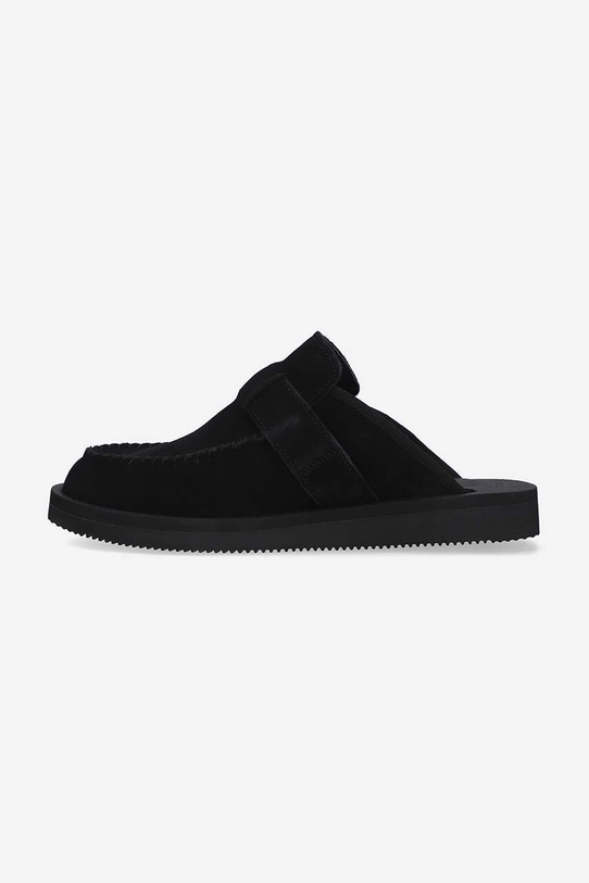 Scarpe Suicoke ciabatte slide in camoscio LEMI.SAB nero