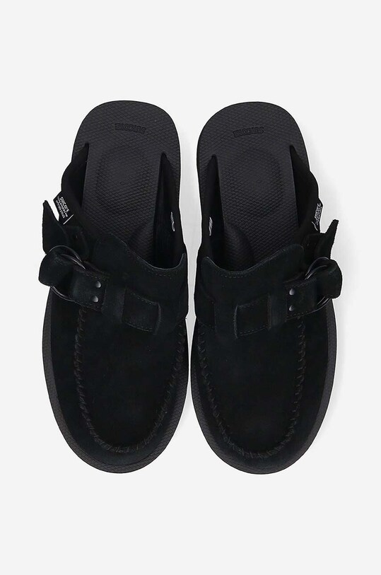 Suicoke ciabatte slide in camoscio nero LEMI.SAB