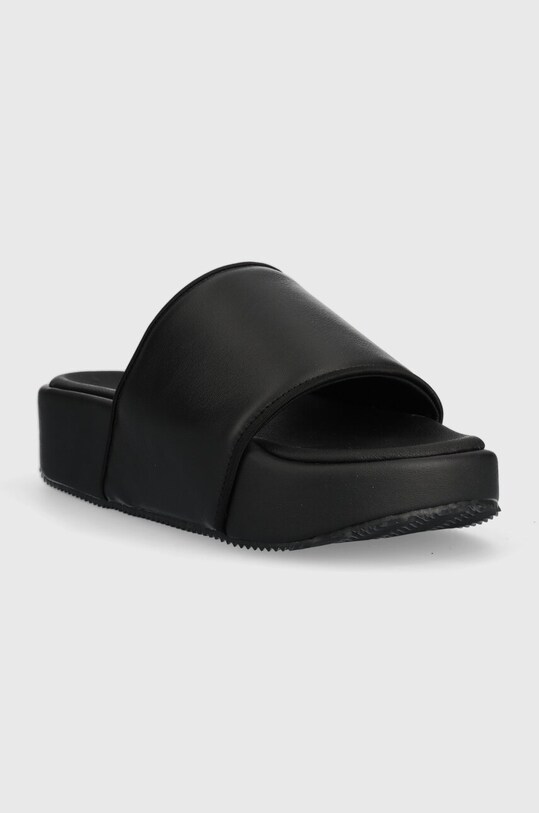 Kožne natikače adidas Originals Y-3 Slide FZ6403 crna AA00