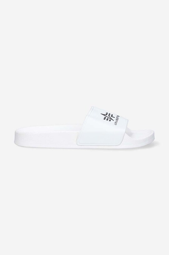 Šľapky Alpha Industries Slider 106956.09 biela AA00