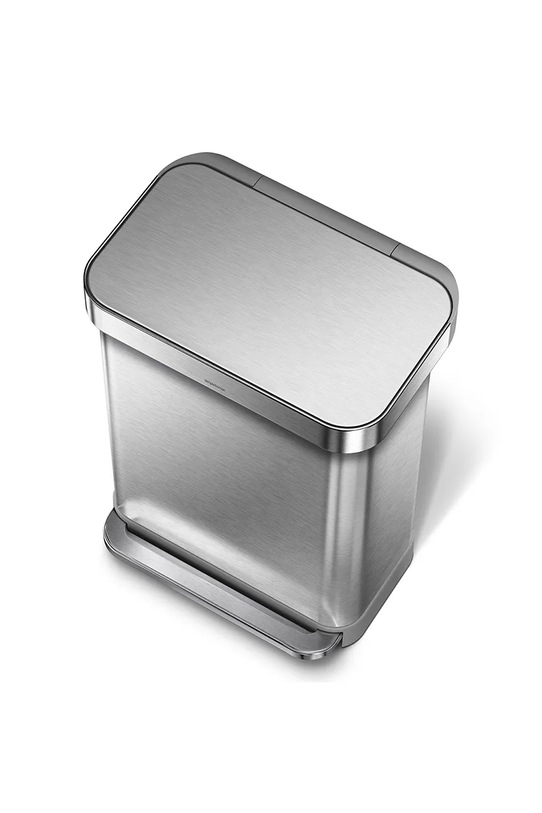 Kuchnia i bar Simplehuman kosz na śmieci Rectangular 55 L CW2023 szary