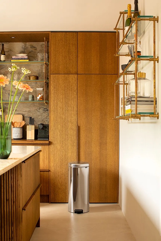 Brabantia kosz na śmieci New Icon 30 L szary 114366