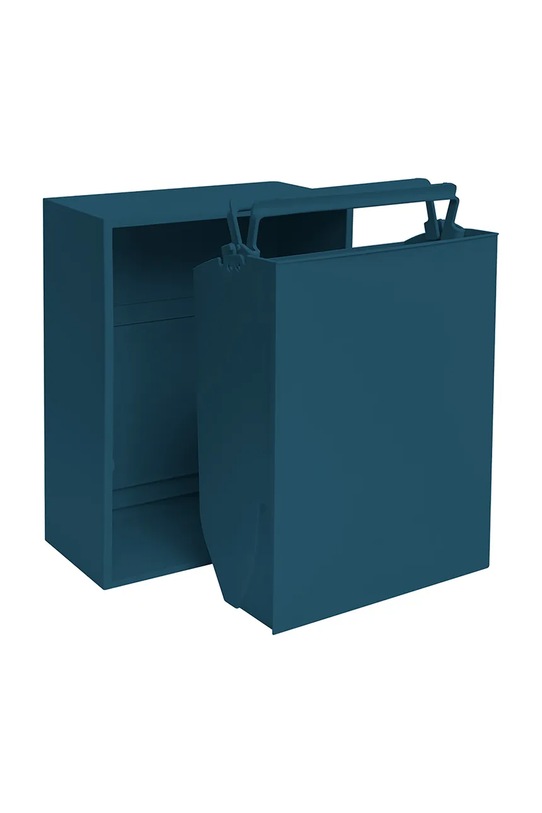 ReCollector kosz na śmieci ścienny Recycling box 30 x 15 x 40 cm turkusowy SORT11BL